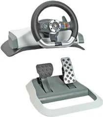 Xbox 360 Steering Wheel + Pedal Set