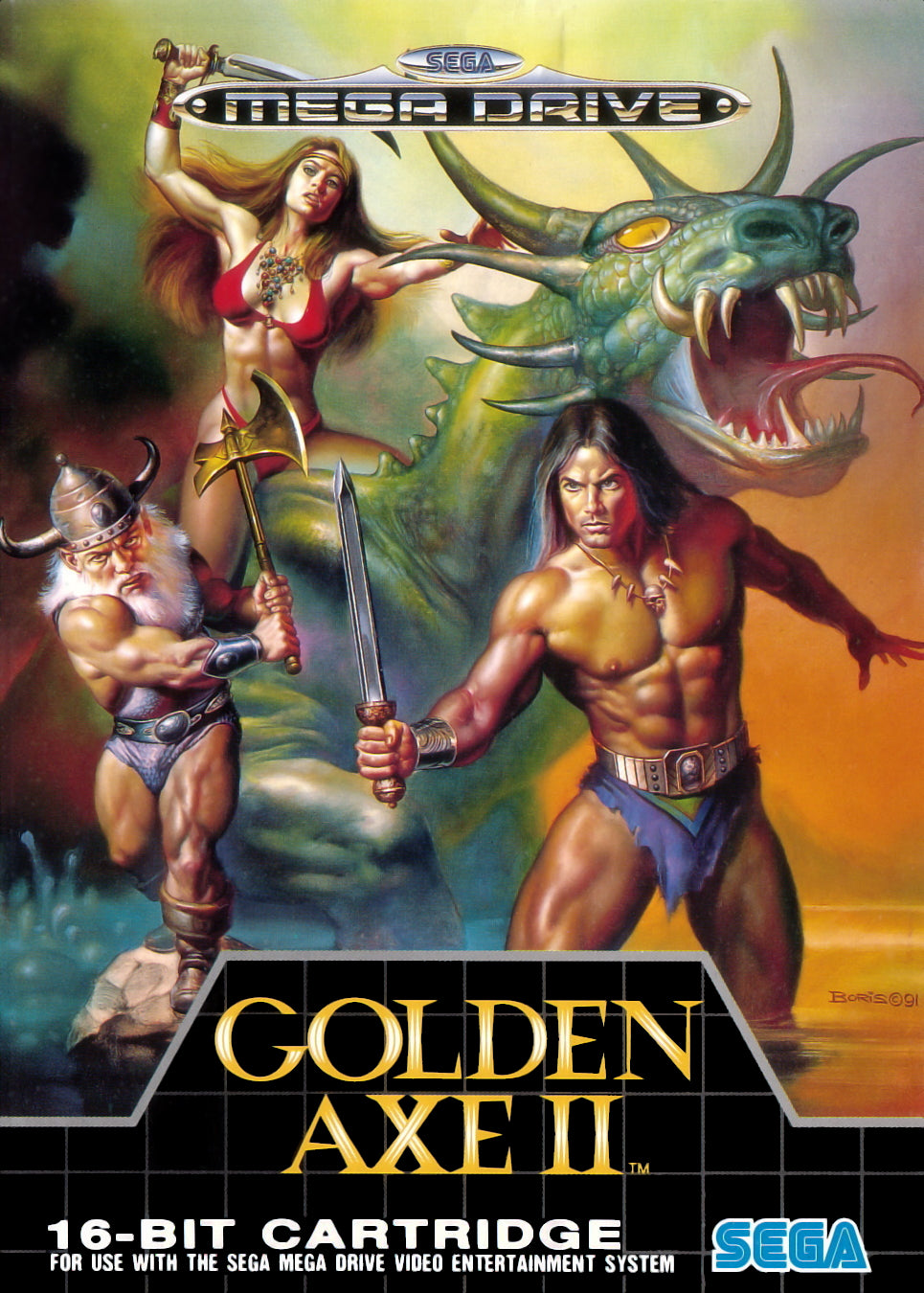 Golden Axe II (Gold) - Sega Mega Drive