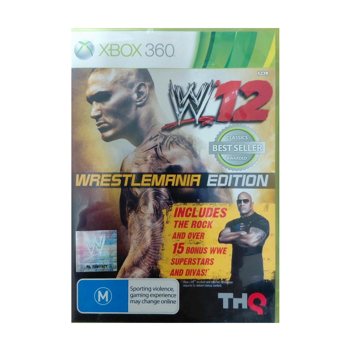 WWE '12 WrestleMania Edition - Xbox 360 - front
