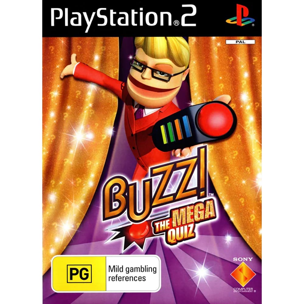 Buzz! The Mega Quiz - PlayStation 2 PS2 (Game Only)
