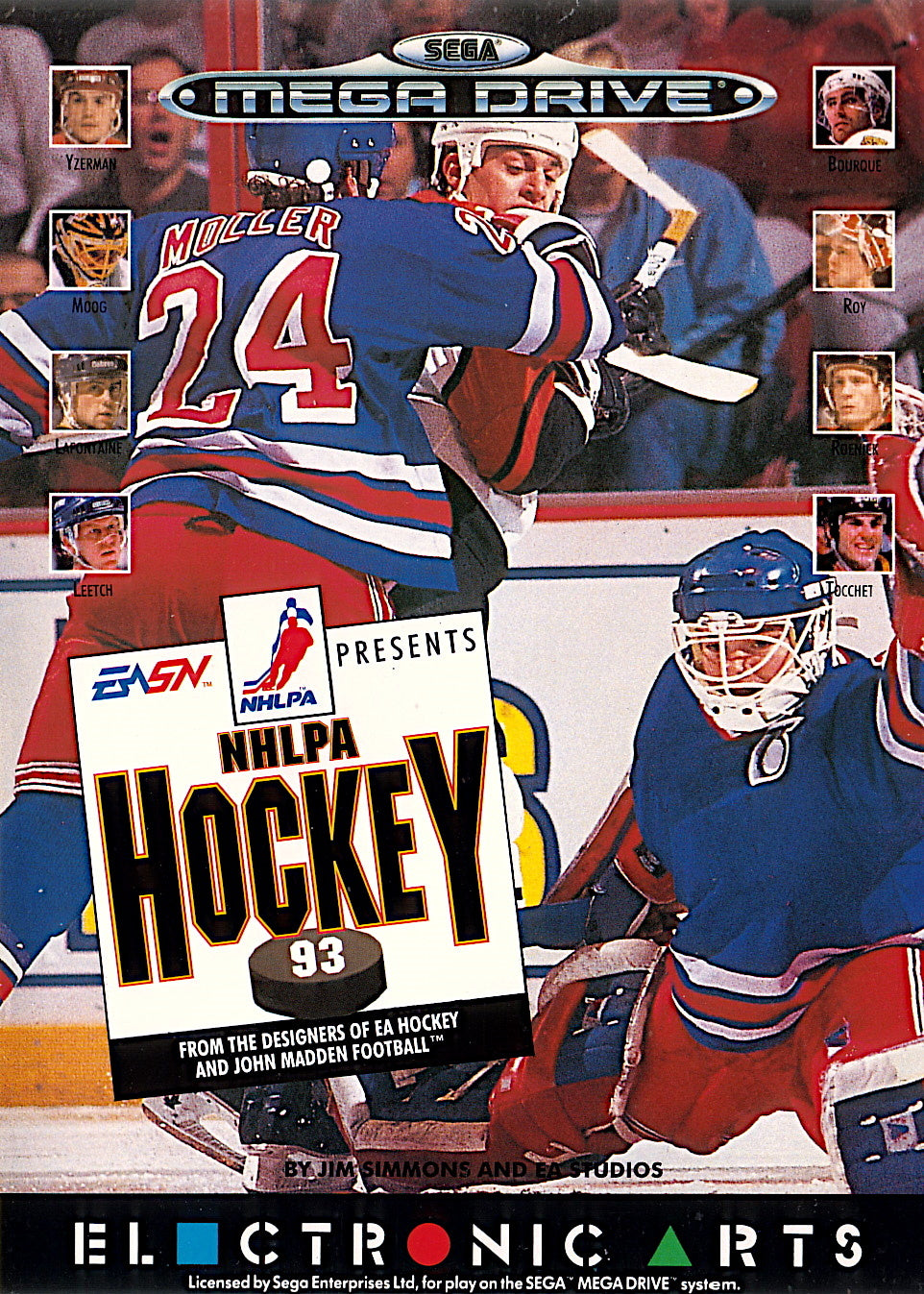 NHLPA Hockey '93 - Sega Mega Drive