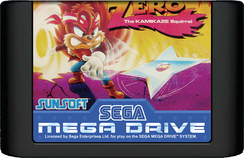 Zero the Kamikaze Squirrel - Sega Mega Drive (Cartridge)