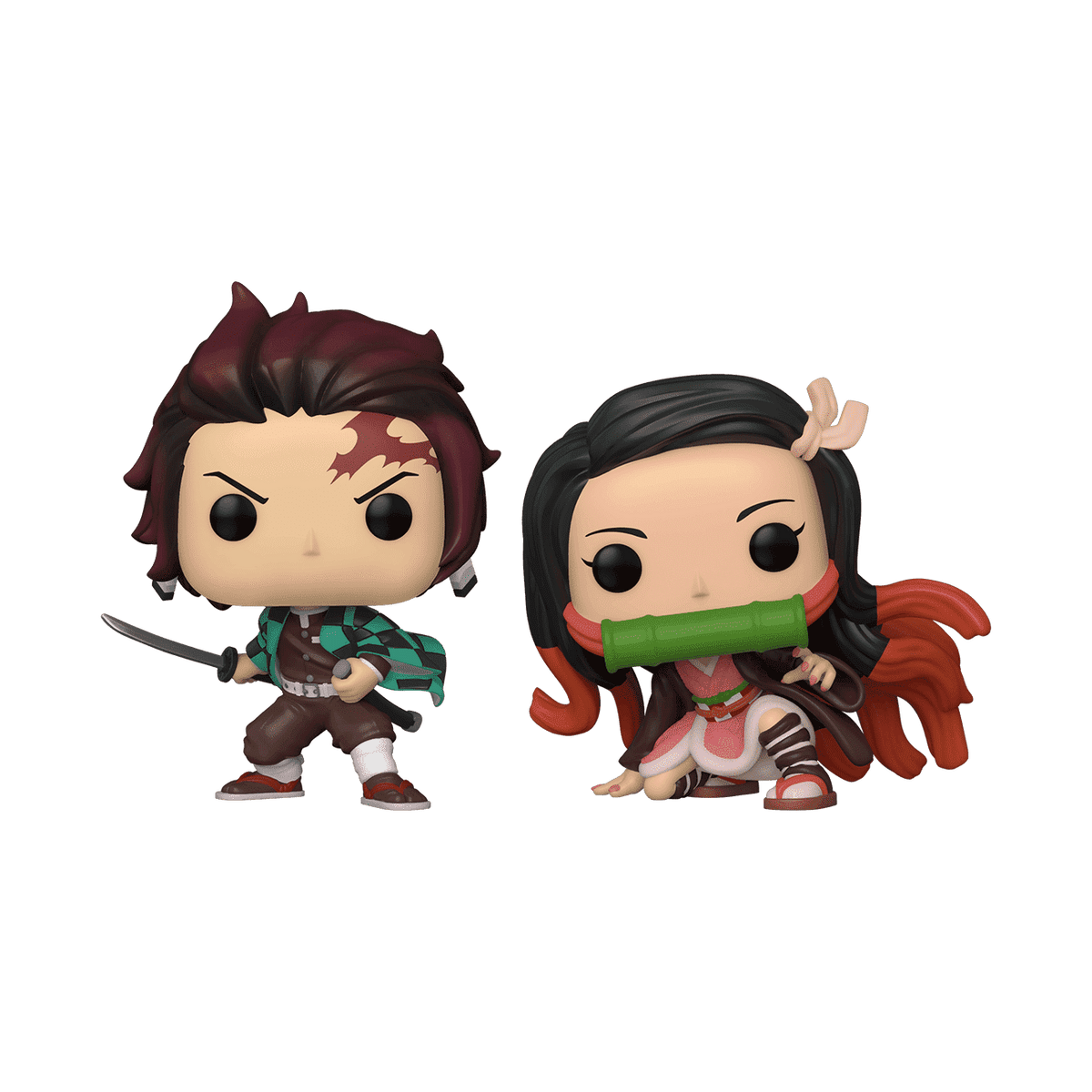 Demon Slayer - Tanjiro + Nezuko 2 Pack Pop! Vinyl Figure