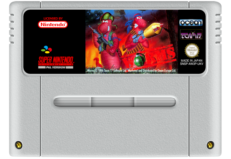 Worms - Super Nintendo SNES (Cartridge)