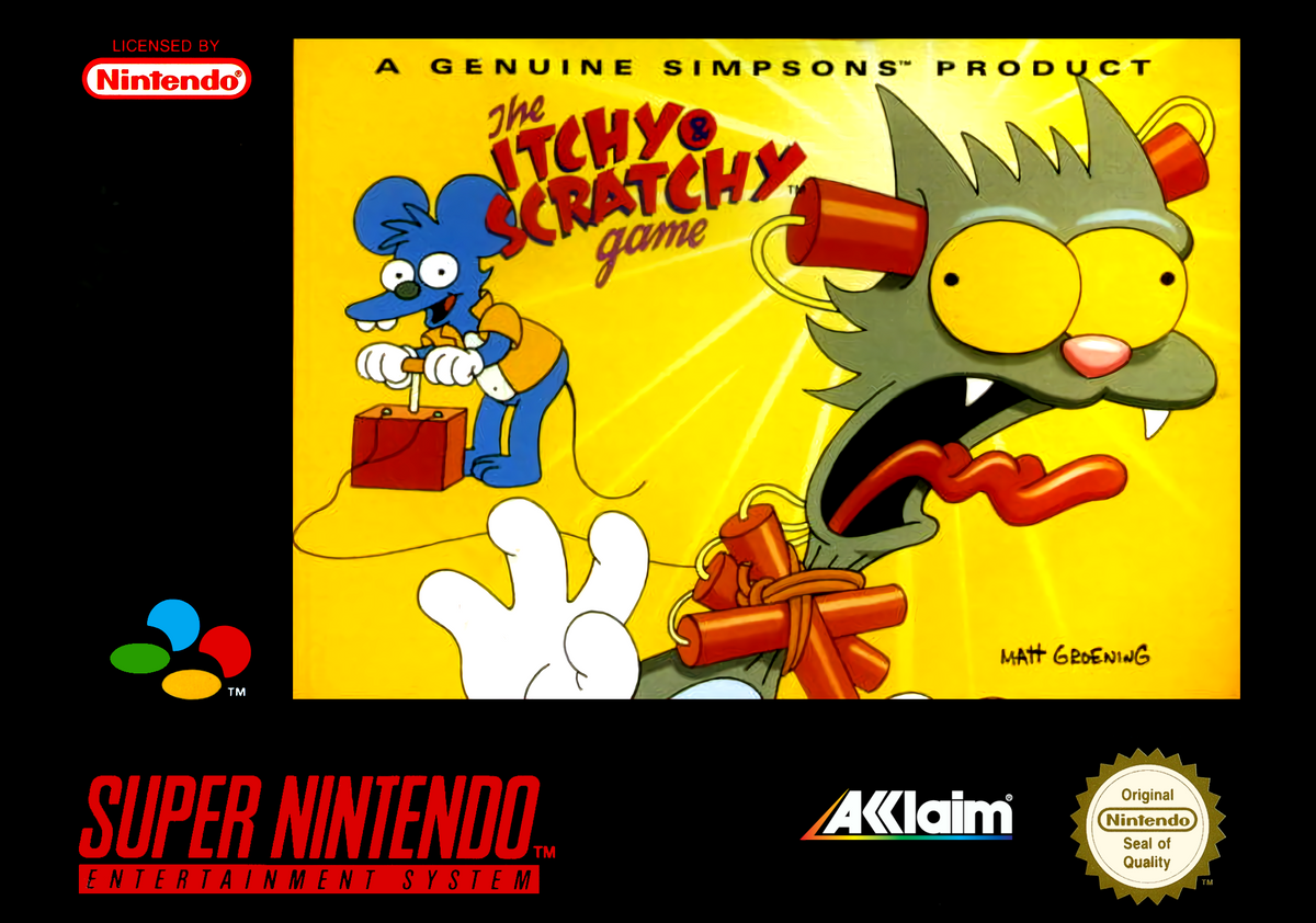 The Itchy & Scratchy Game - Super Nintendo SNES (Boxed)