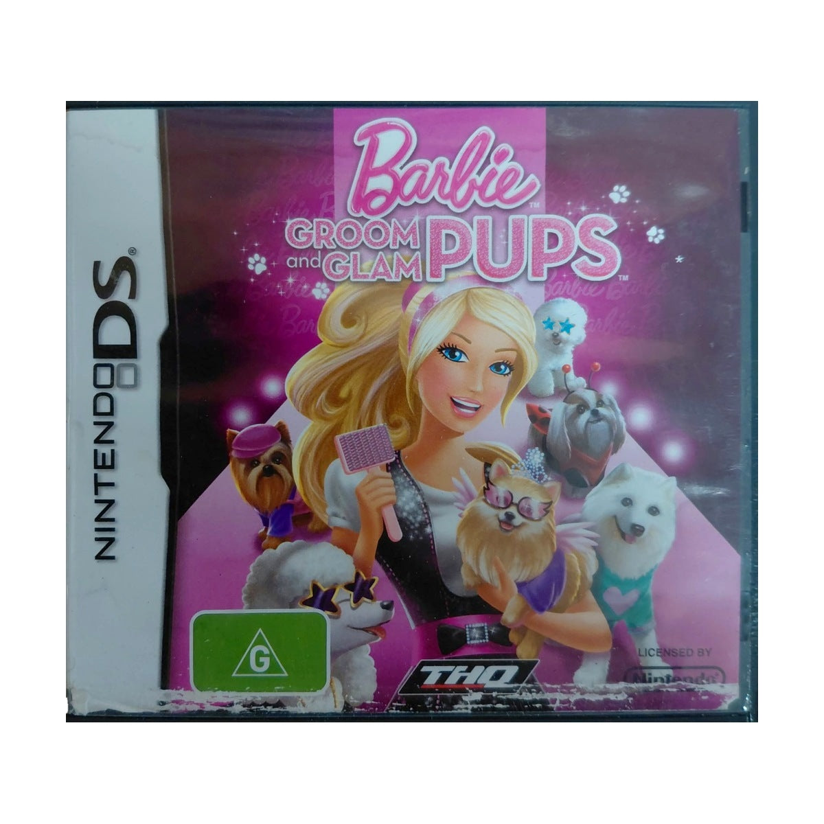 Barbie Groom and Glam Pups - Nintendo DS - front