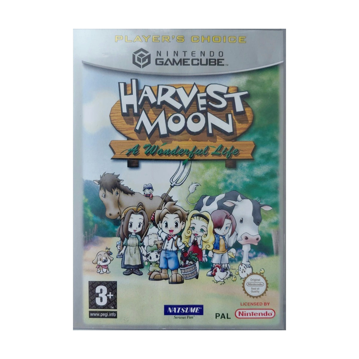 Harvest Moon: A Wonderful Life Player's Choice - Nintendo GameCube - front