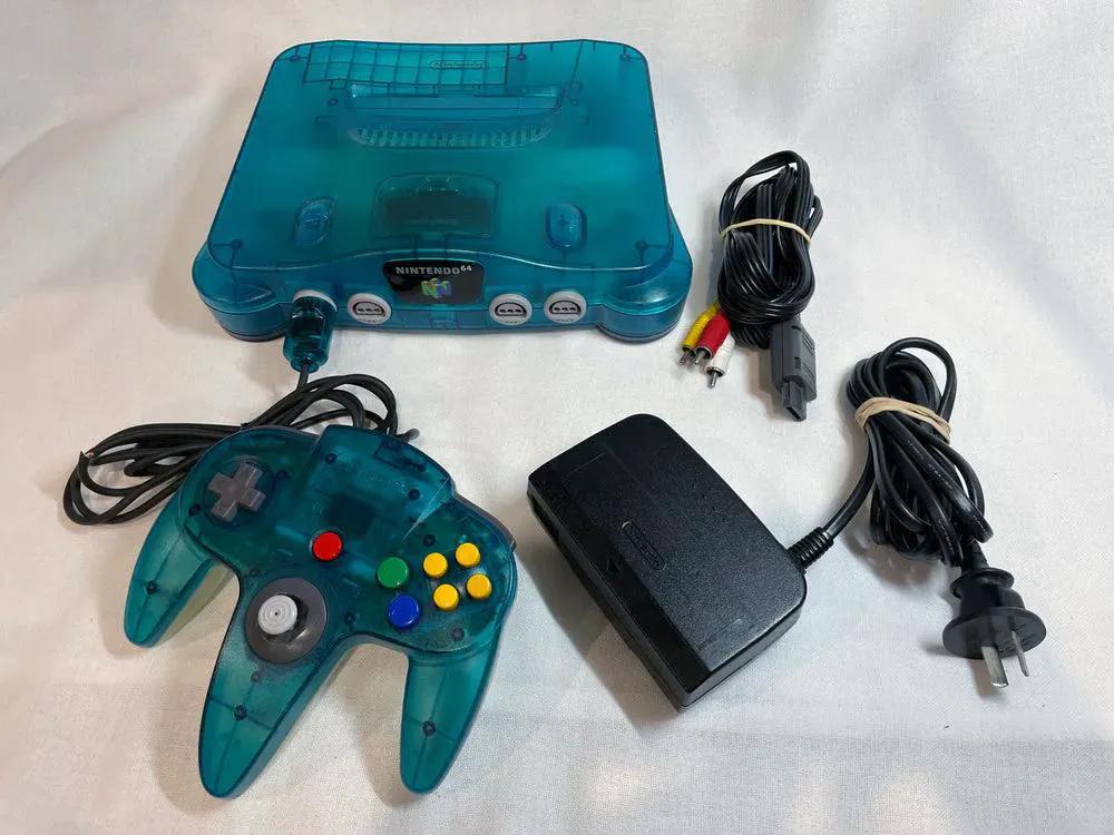 Nintendo 64 Console with Expansion Pack + 1 Controller (Ice Blue) - N64