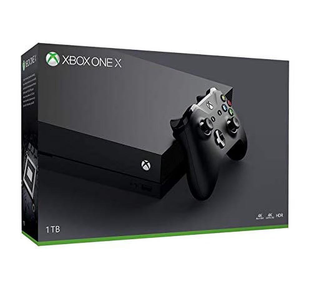 Xbox One X Black Console + 1 Controller 1TB Boxed