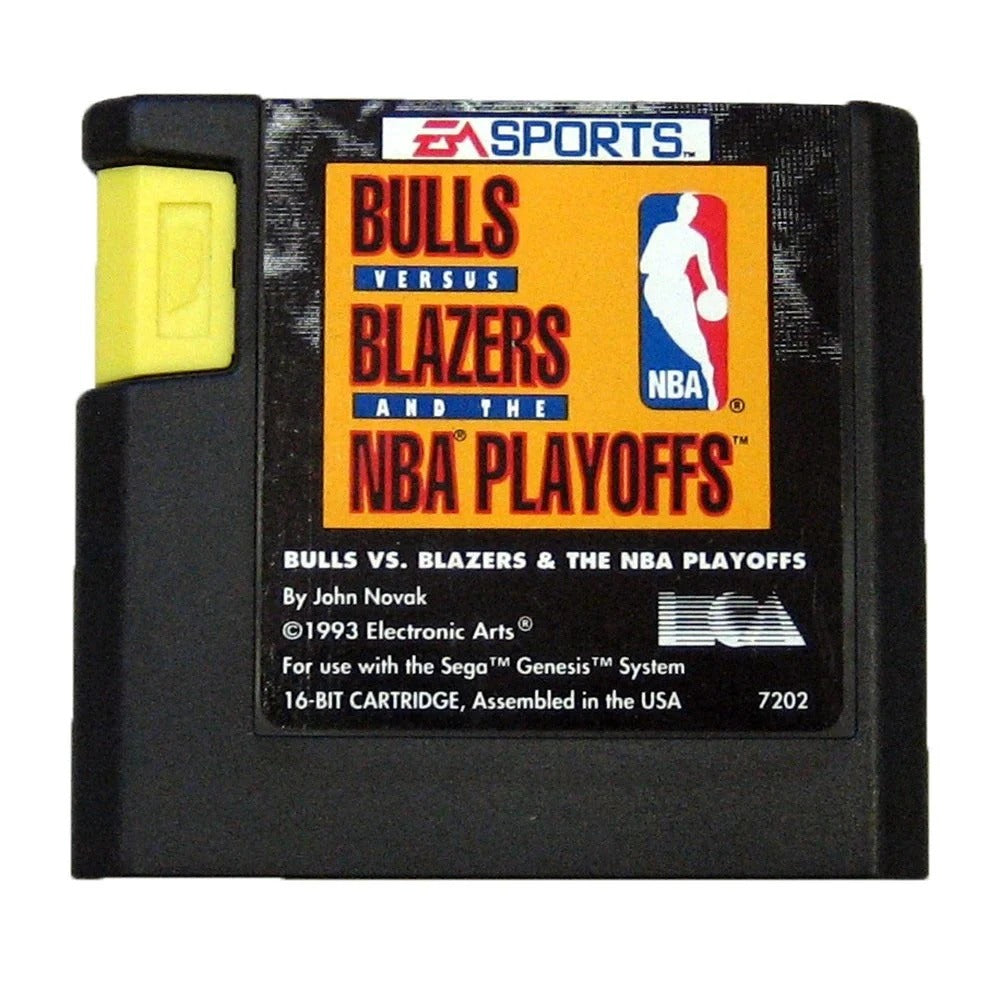 Bulls vs Blazers and the NBA Playoffs - Sega Mega Drive (Cartridge)