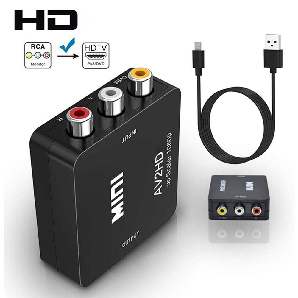 AV to HD Converter Box Upscaler 1080p