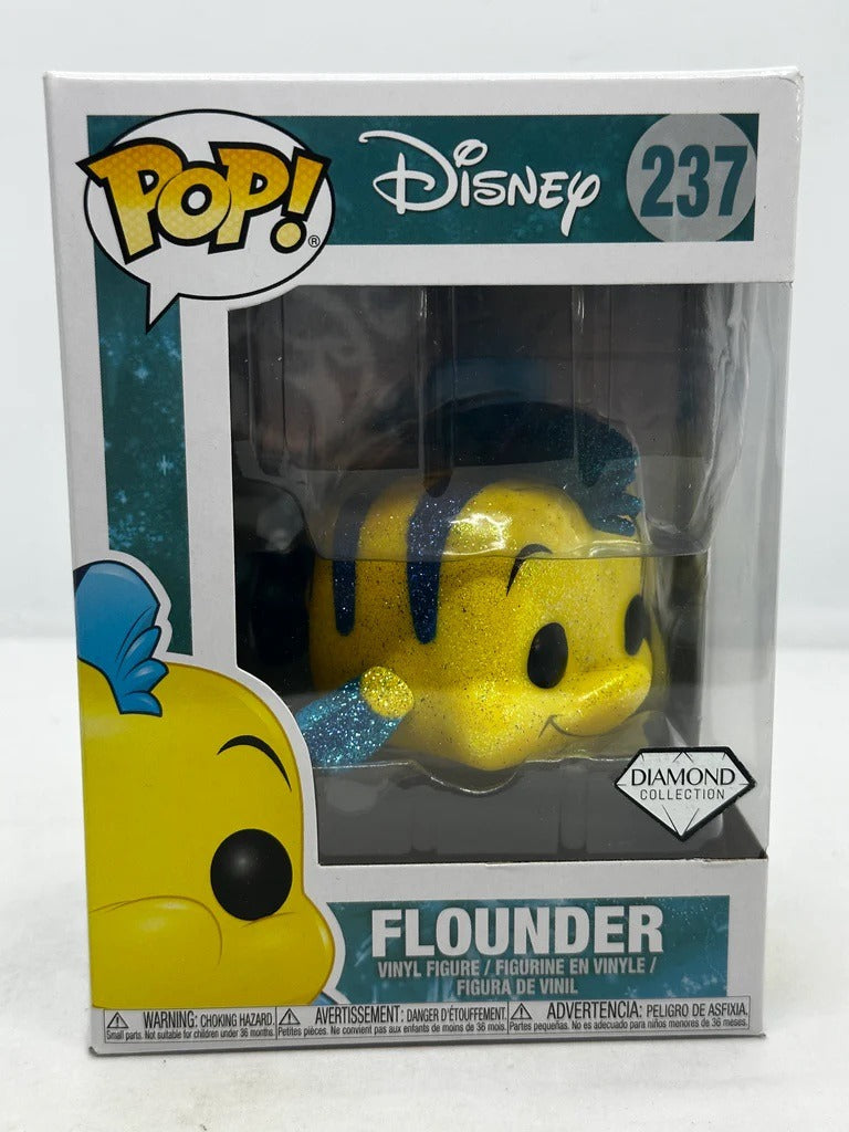 DISNEY: The Little Mermaid - Flounder Diamond Glitter #568 Pop! Vinyl Figure