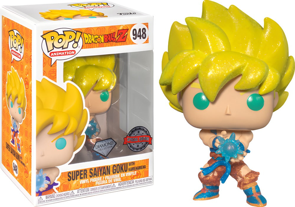 Super Saiyan Goku with Kamehameha Wave Diamond Glitter #948 Pop! Vinyl Figure