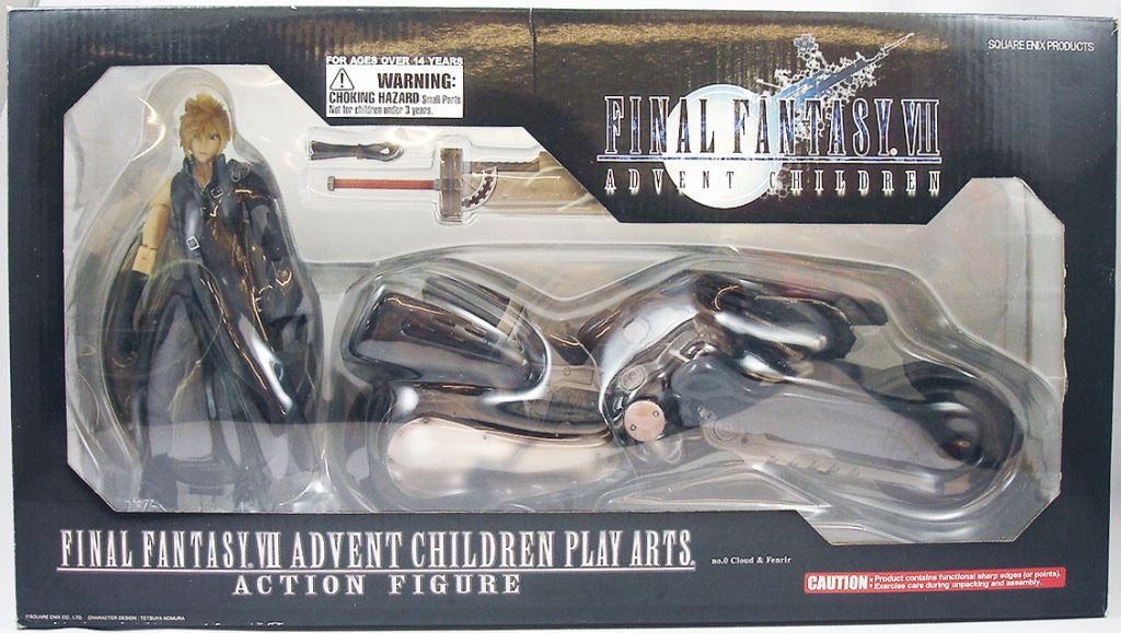 Final Fantasy VII Advent Children Play Arts Action Figure Cloud & Fenrir