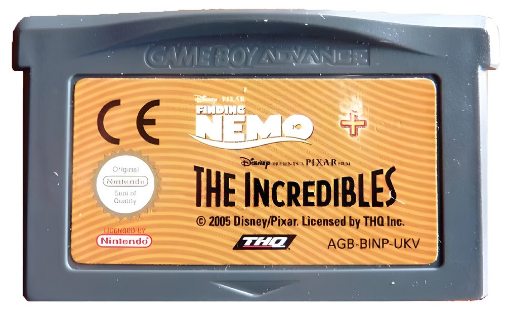 Finding Nemo + The Incredibles - Nintendo Game Boy Advance GBA (Cartridge)