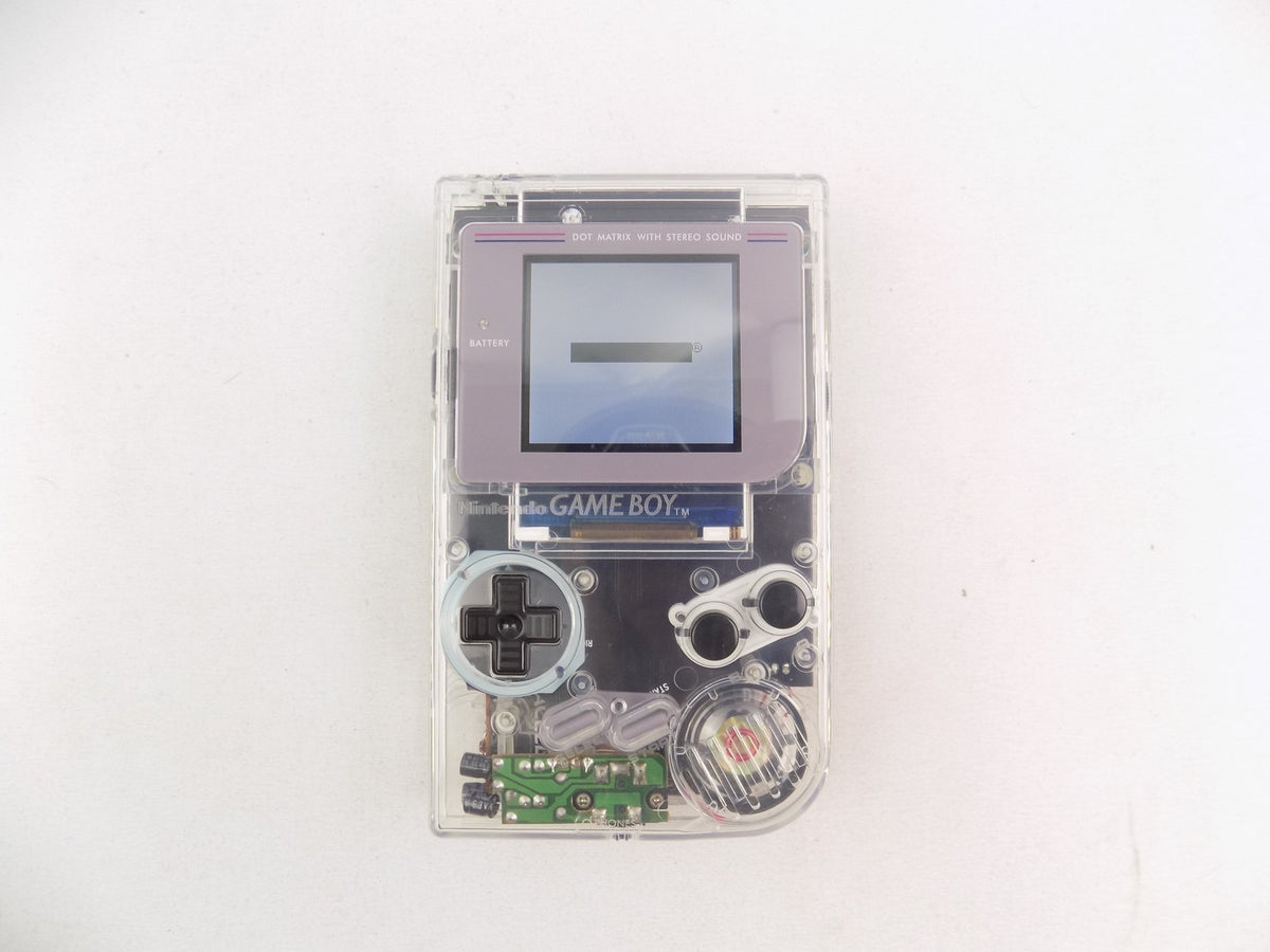 Game Boy DMG Handheld Console (Clear Shell, IPS Screen)