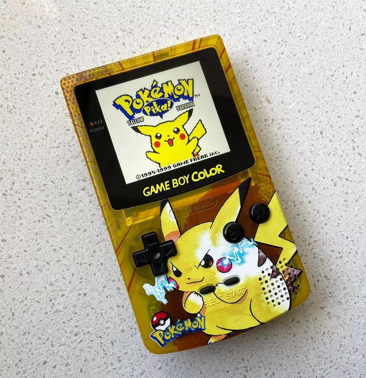Nintendo Game Boy Color Console (Yellow Pikachu) Game Boy Colour IPS Backlit