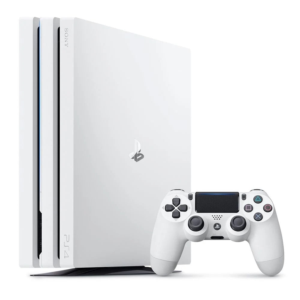 PlayStation 4 PS4 Pro Console + 1 Controller (White) - 1TB Hard drive