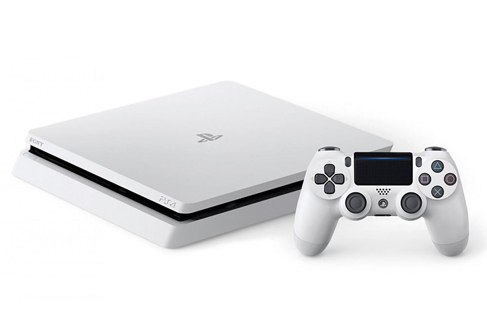 PlayStation 4 PS4 Slim Console + 1 Controller (White) - 500GB