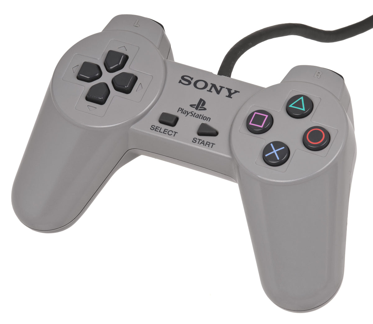 PS1 Original Digital Wired Controller SCPH-1080 - Grey - Genuine Sony