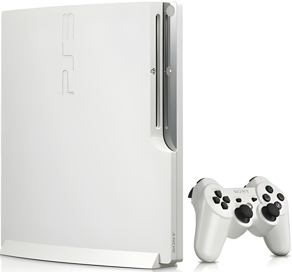 PS3 Console Slim + 1 Controller (White) - PlayStation 3