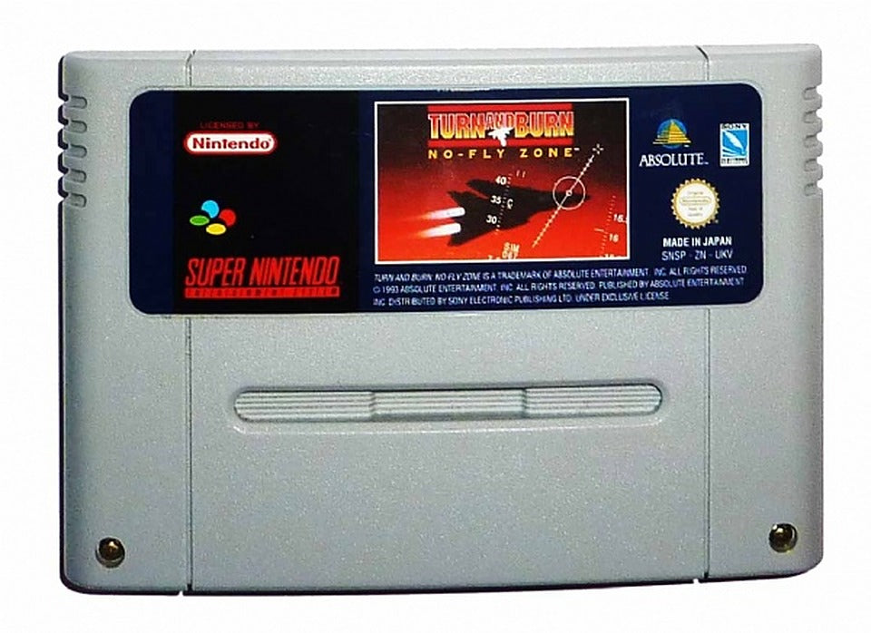 Turn and Burn: No-Fly Zone - Super Nintendo SNES (Cartridge)