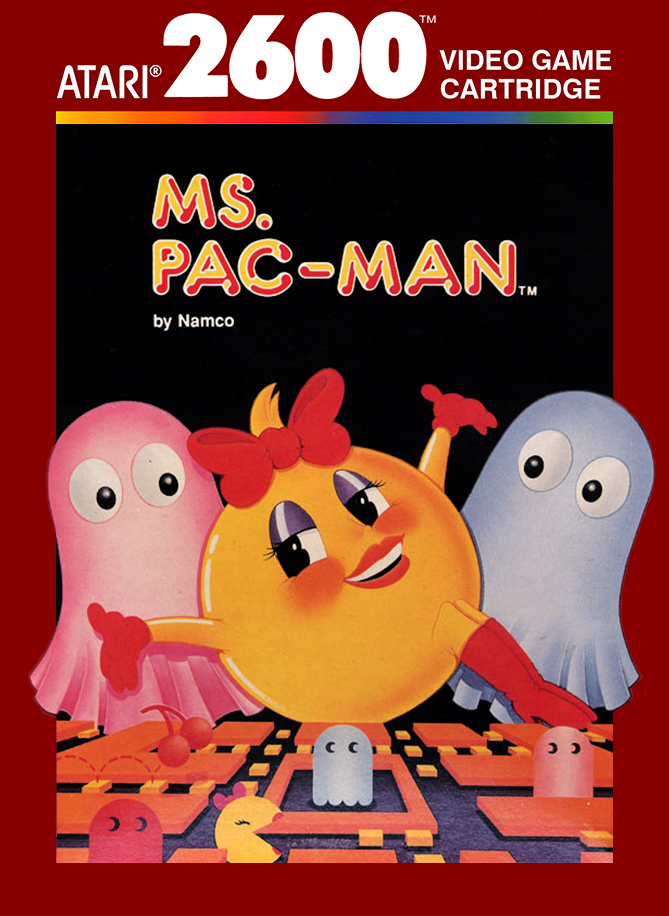 Ms. Pac-Man (Red Box) - Atari 2600 (Boxed)