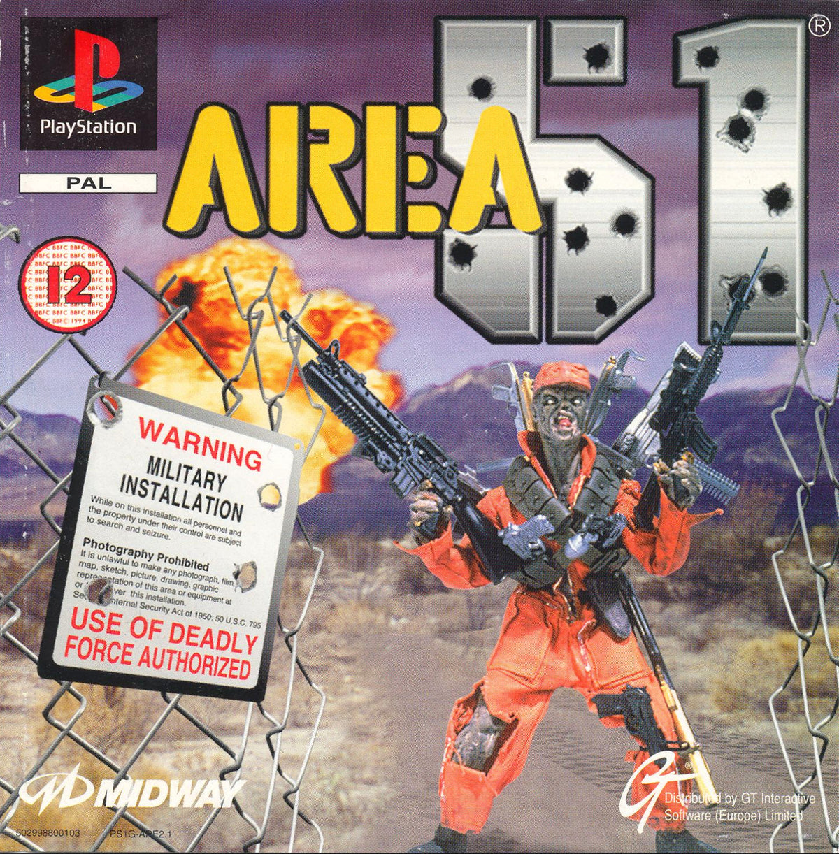 Area 51 - PlayStation 1 PS1