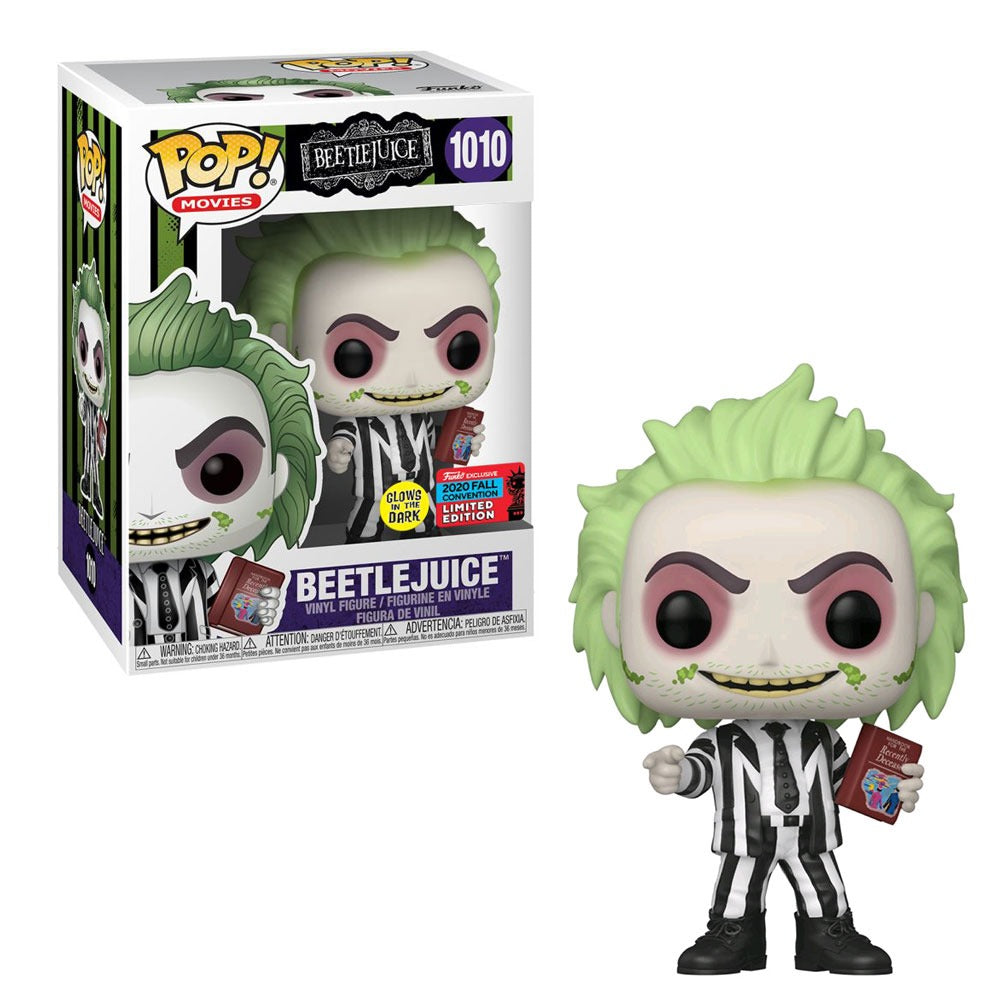Beetlejuice Glow in the Dark 2020 Fall Convention Limited Edition Pop! Vinyl