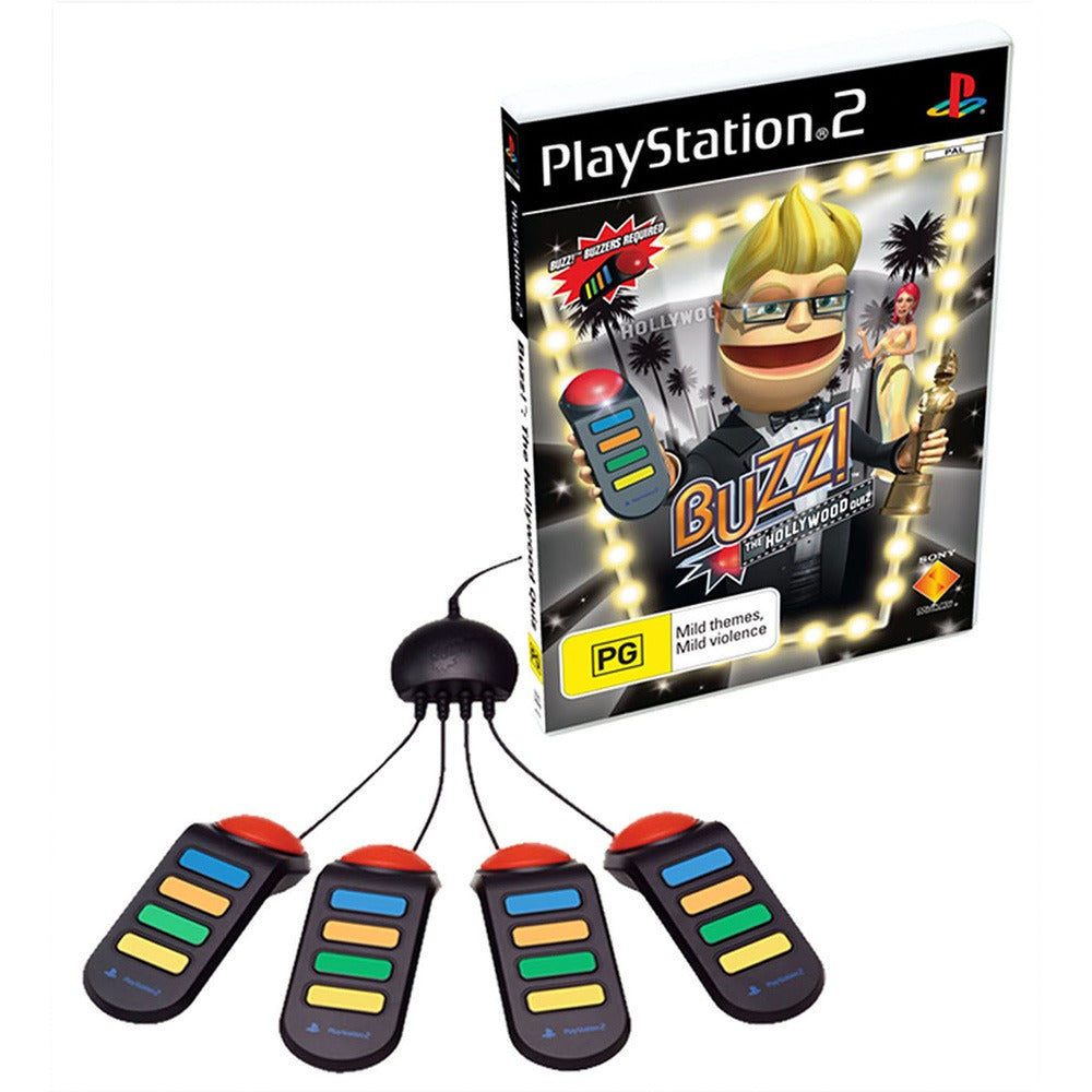 Buzz! The Hollywood Quiz Buzz! Bundle - PlayStation 2 PS2