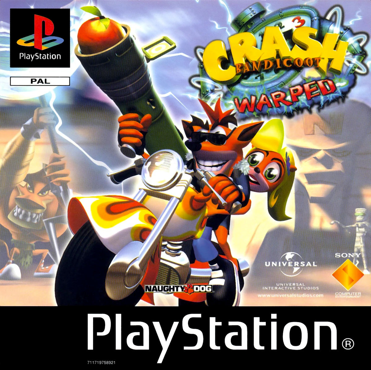 Crash Bandicoot 3: Warped Platnium - Playstation 1 PS1
