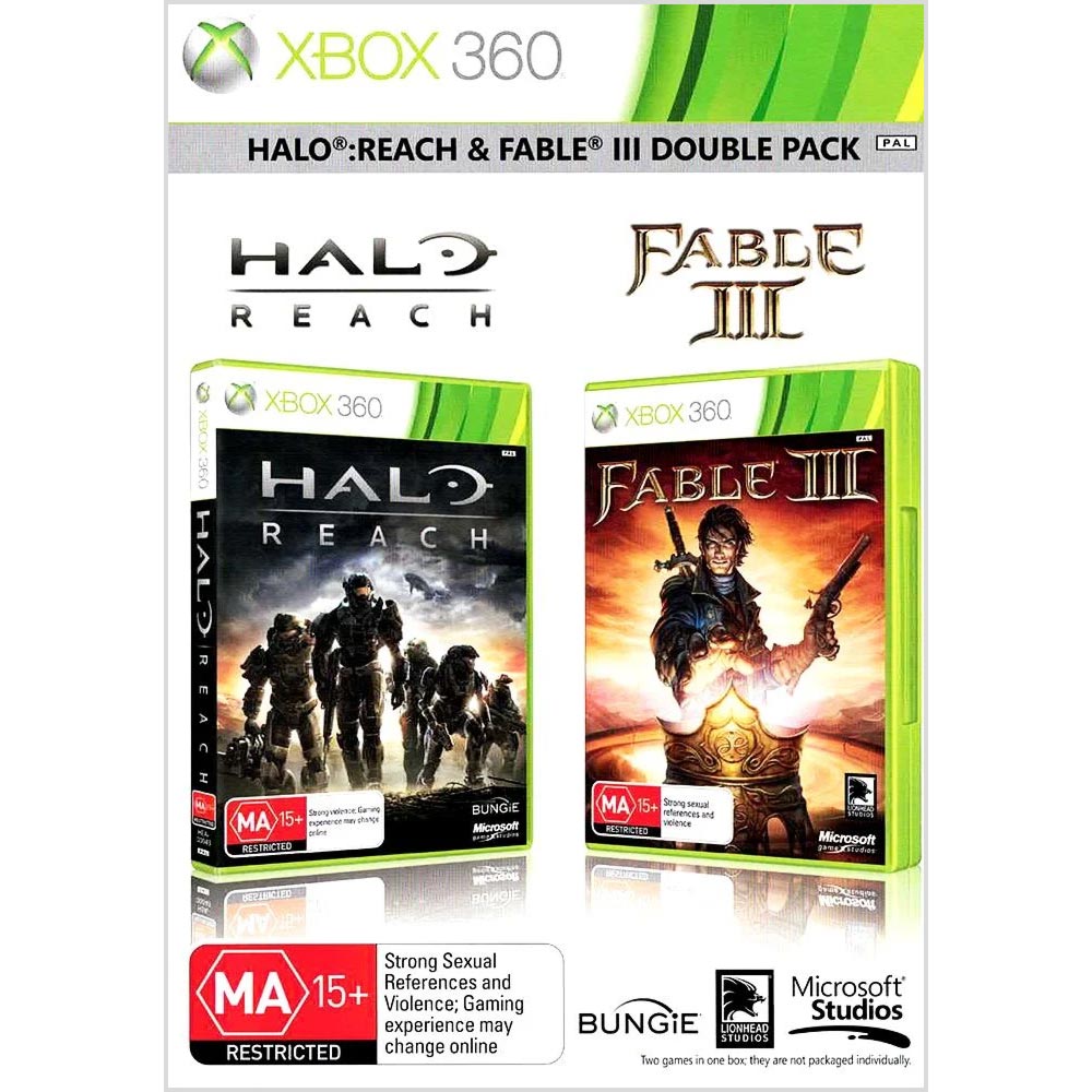 Halo Reach + Fable III Double Pack - Xbox 360 Pre-Owned