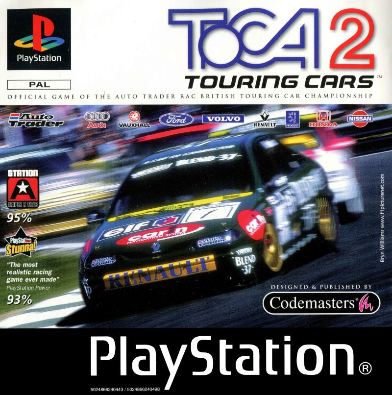 TOCA 2 Touring Cars - PlayStation 1 PS1