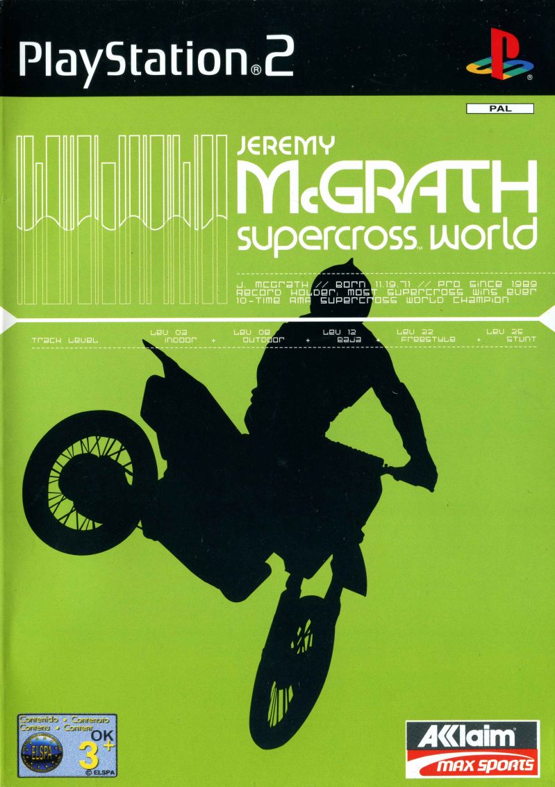 Jeremy McGrath Supercross World - PlayStation 2 PS2