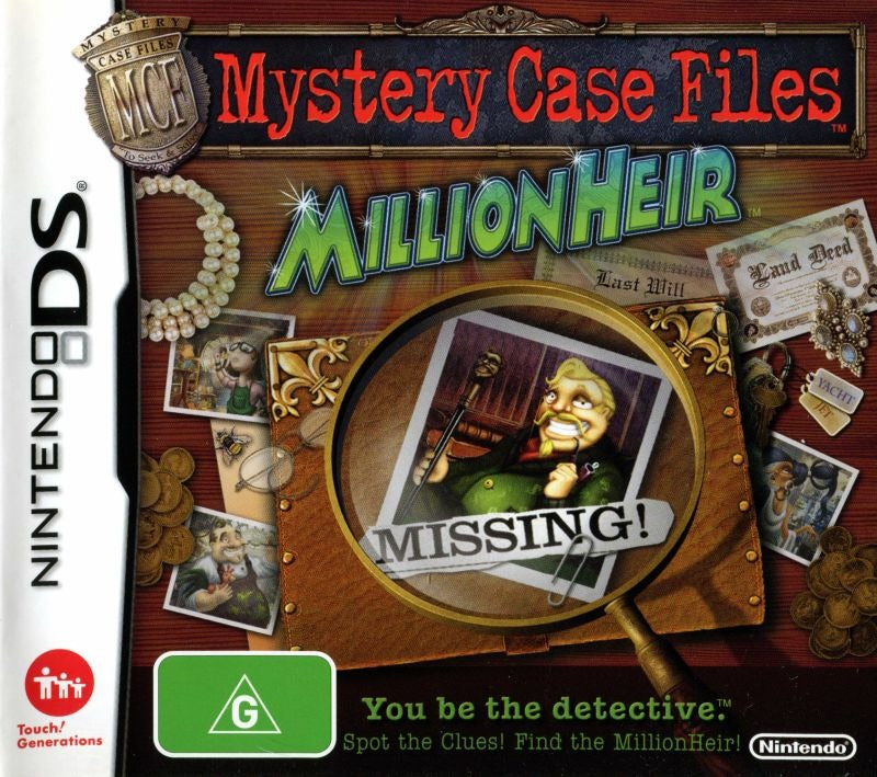 Mystery Case Files: MillionHeir - Nintendo DS