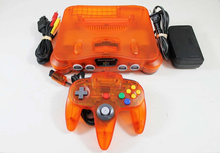 Nintendo 64 Console with Expansion Pack + 1 Controller (Fire Orange) - N64