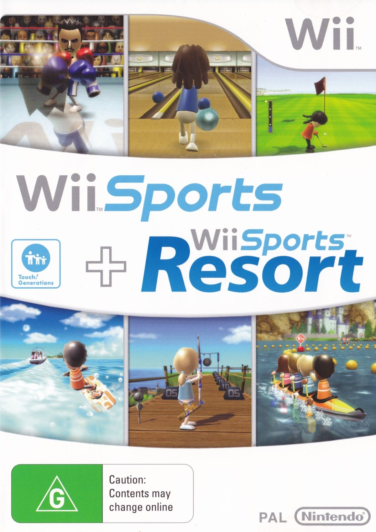 Wii Sports + Wii Sports Resort (2 Games on 1 Disc) - Nintendo Wii