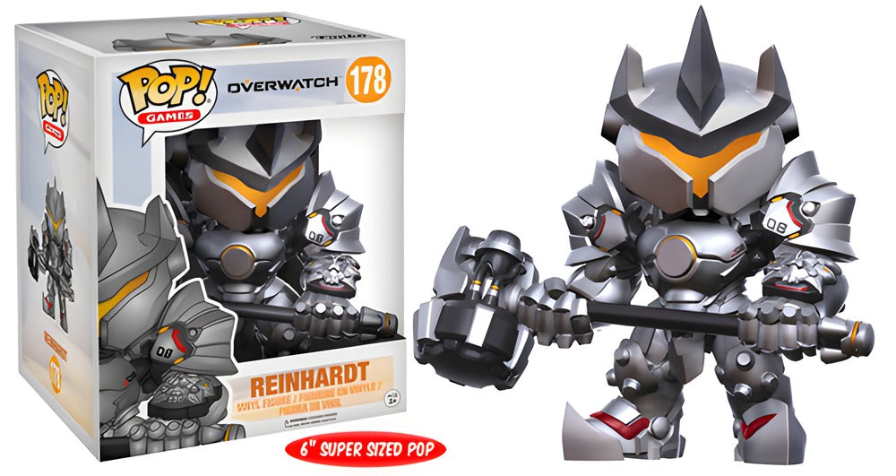 Overwatch - Reinhardt #178 6” Super Sized Pop! Vinyl Figure
